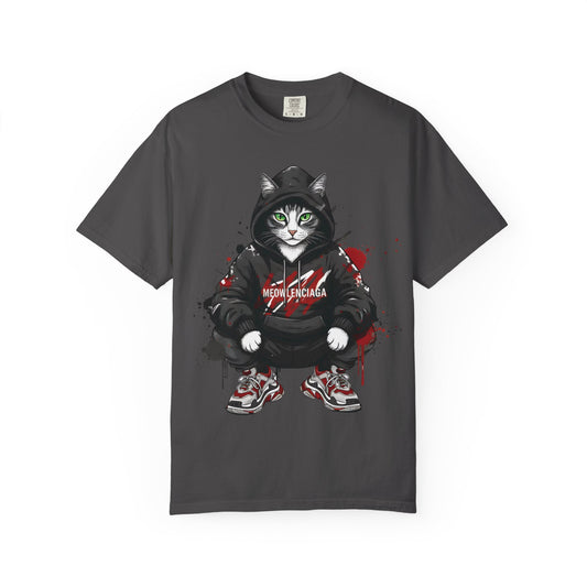 Meowlenciaga Cat Graphic T-Shirt | Streetwear Hoodie Cat Illustration