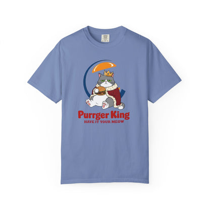 Purrger King Parody T-Shirt  'Have It Your Meow' Cat Royalty Graphic Tee