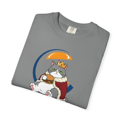Purrger King Parody T-Shirt  'Have It Your Meow' Cat Royalty Graphic Tee
