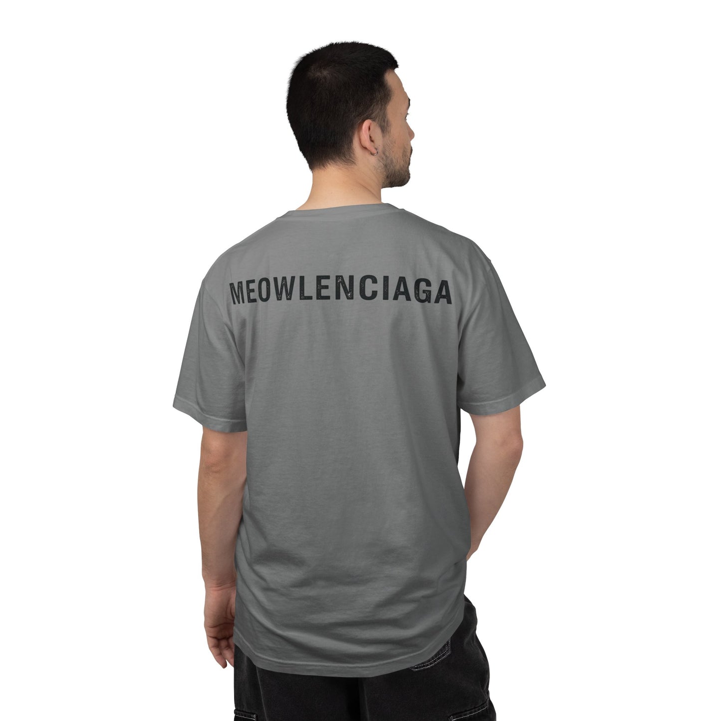 Meowlenciaga Cat Graphic T-Shirt | Streetwear Hoodie Cat Illustration